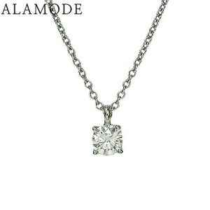 TIFFANY Co Solitaire Diamond Pendant Platinum Necklace Silver